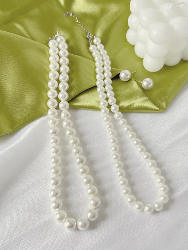 8-8.5mm White Freshwater Cultured High Luster Pearl Rope Endless Necklace,  100 - Amazon.com